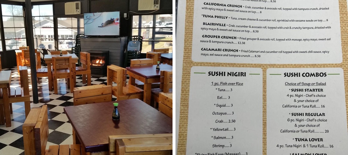 The Sushi Shack Menu